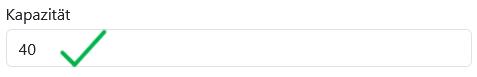 Kapazität Richtig