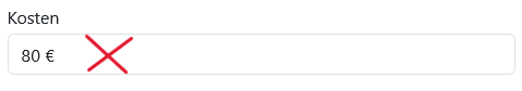 Kosten Falsch